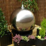 Polished stainless steel water steel